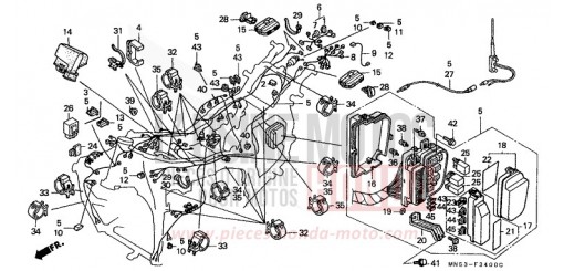 WIRE HARNESS GL1500L de 1990